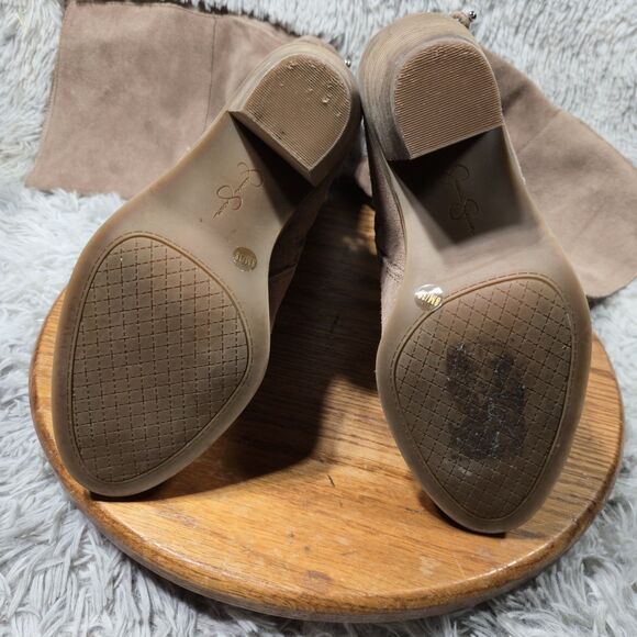 Jessica Simpson Cassina Womens Size 8 Leather Over The Knee Pointed Toe Boots - Picture 3 of 8